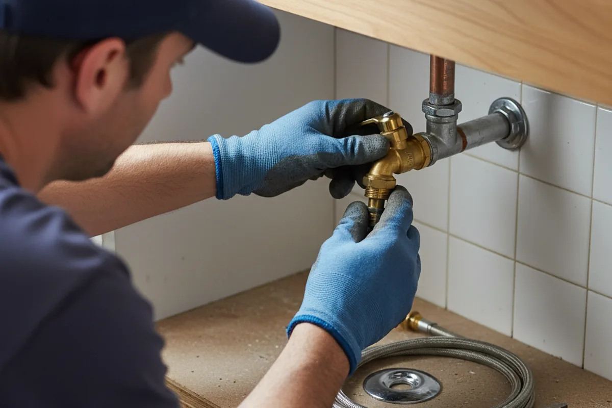 Shutoff valve and fitting work during Emergency Plumbing in Stevenson Ranch